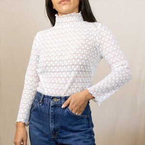 For Love & Lemons White Long Sleeve Small